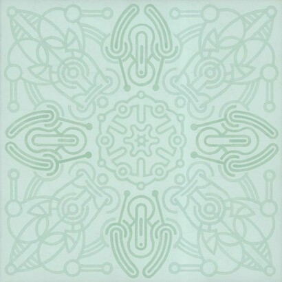 Not i, not i but the wind that blows through me, house paint on canvas, 40 x 40cm, Mark Weighton, 2011