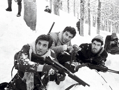 Vittorio Gassman, Nino Manfredi e Stefano Satta Flores 