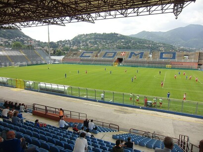 Stadio Giuseppe Sinigaglia Como, vista della tribuna