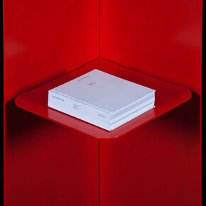 Maxim Maximov, Red Corner, Steel, 170 x 40 x 40 cm, 66 7/8 x 15 3/4 x 15 3/4 in, Courtesy of the designer and Gallery Elena Shchukina