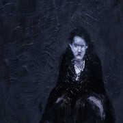 Angelo Bordiga, Senza titolo, olio su tavola, 2013, 30 x 30 cm