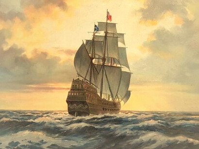 Galeón del Imperio español: barcos de destrucción poderosos y muy lentos que podían ser igualmente usados para el comercio o la guerra