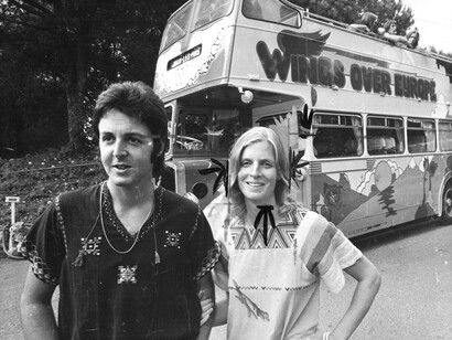 Paul McCartney e la moglie Linda Eastman