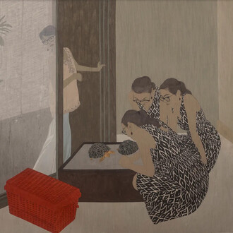 Krisha Bhuva, Silent presence II (detail). Courtesy of Emami Art