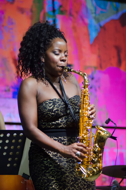 Tia Fuller en el Dominican Republic Jazz Festival 2016: Foto de Gabriel Rodes