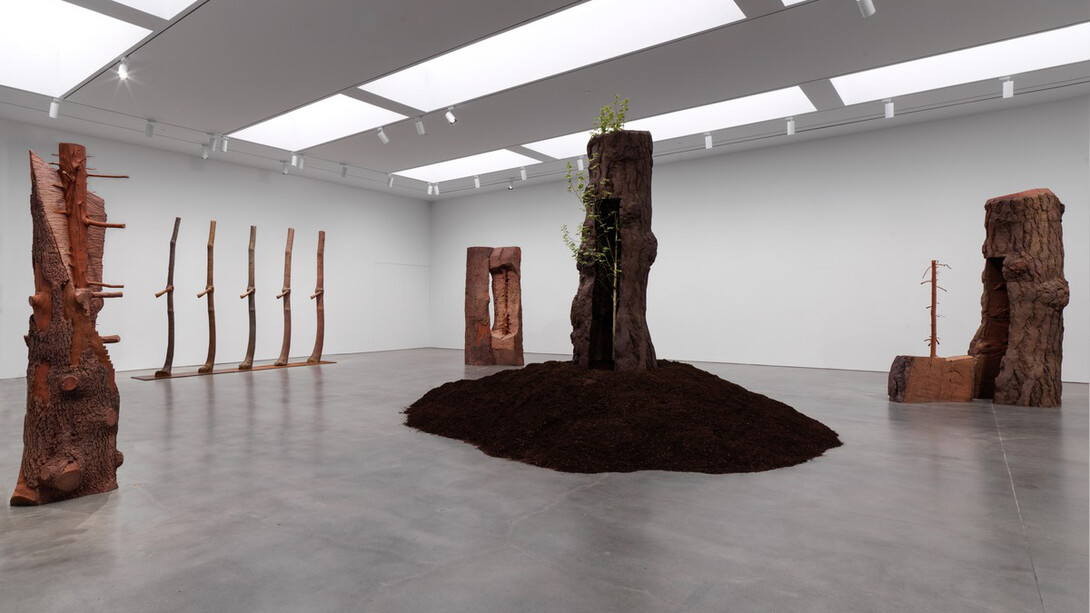 Giuseppe Penone, The reflection of bronze, exhibition view. Courtesy of Gagosian