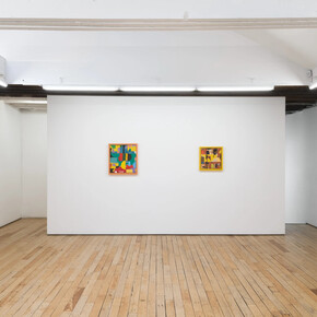 Various artists, Lines and planes, exhibition view. Courtesy of Rachel Uffner Gallery