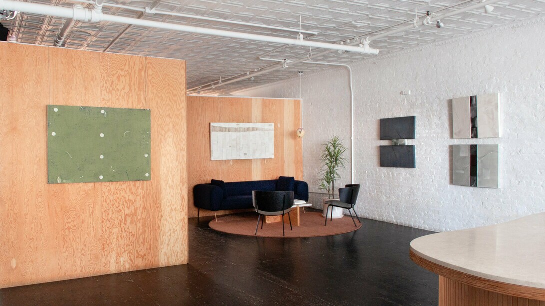 Exhibition View, Laura Naples, Clay Mahn, and Nicole Anastas, Cartouche, 2024. Courtesy of Uprise Art