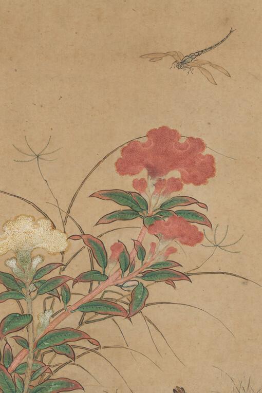 "Aves y pájaros", tinta sobre papel, tradicionalmente atribuido a Kano Motonobu, mediados del siglo XVI 