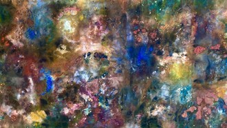 Lola de Miguel, Part of Galaxies Series, 60" x 120", 2022 