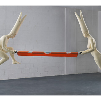 Esther Naor, How Far would you run with a piece of lead in your heart, 2014
