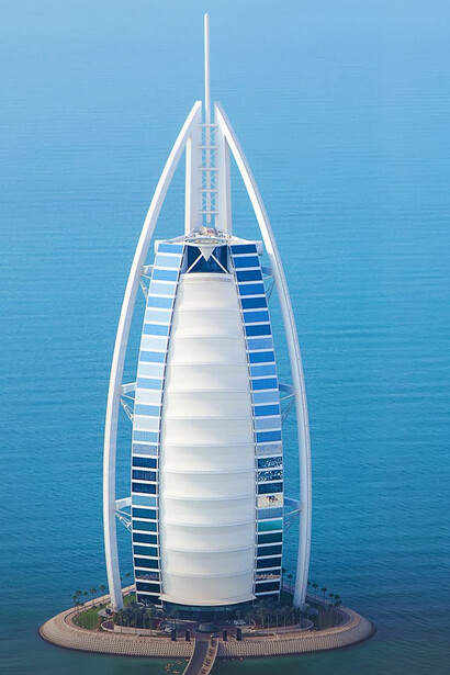 Burj al Arab, Dubai. It takes a long time to design a building and see it through to completion
