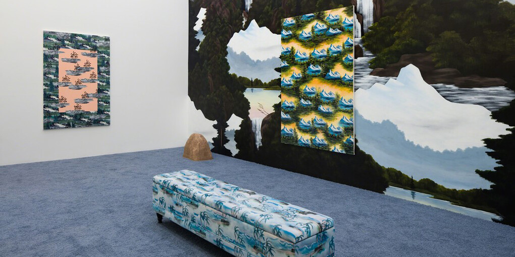Misty Rock, Exhibition view. Courtesy of Anat Ebgi