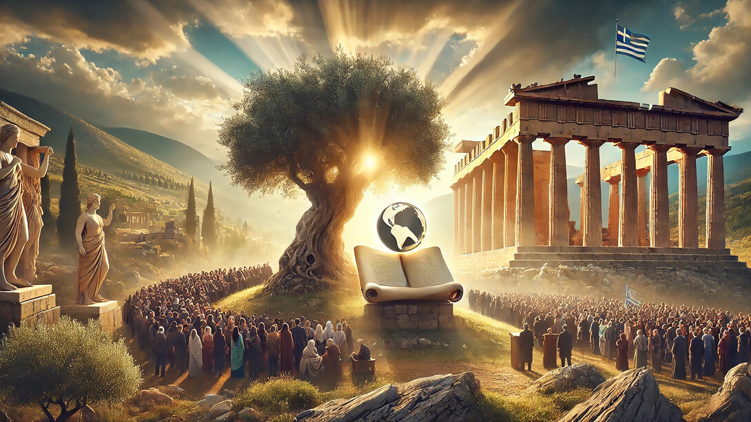 Greece, A symbol of unity and peace, where ancient wisdom inspires the global pursuit of harmony and understanding