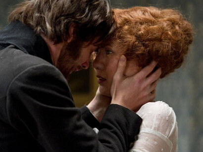 Bae Doona and Jim Sturgess in Cloud Atlas (2012)