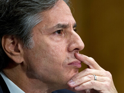 Anthony Blinken hosted the virtual talks with his three counterparts from Quad 