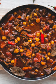Frijoles con carne o chili con carne, un plato muy común en la gastronomía americana