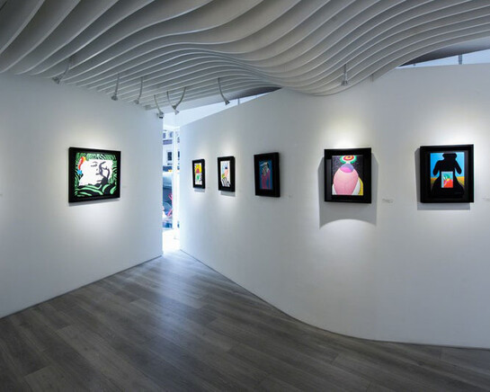 Go Yayanagi, exhibition view. Courtesy of Whitestone Gallery