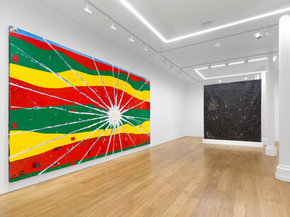 Chris Martin, Speed of light, exhibition view. Courtesy of Timothy Taylor