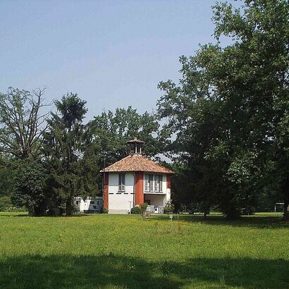 Monza Parco della Villa Reale cascina Isolina. Monza, Italia