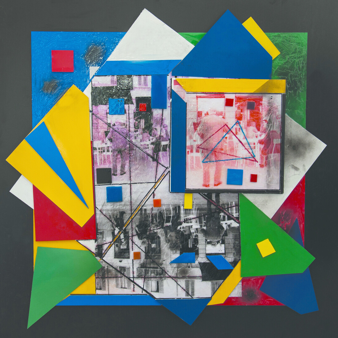 Giovanbattista Pastorelli, Senza Titolo, tecnica mista, 90x90 cm