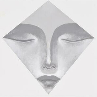Dream 142, 2016, acrylic on wood, 15.5 x 15.5 cm each, diptych. Courtesy of Ayyam 