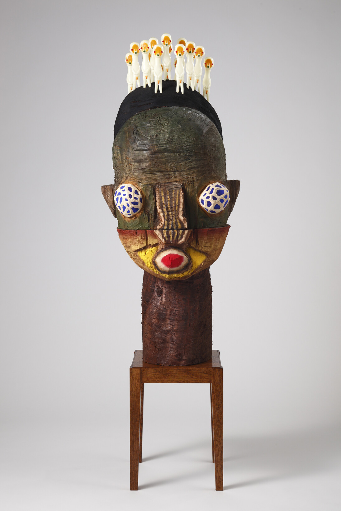 Izumi Kato, Untitled, 2012, Soft vinyl, wood and acrylic, 58 3/4 x 17 3/4 x 18 1/8 inches / 149 x 45 x 46 cm, Photo: Ikuhiro Watanabe, Courtesy Galerie Perrotin