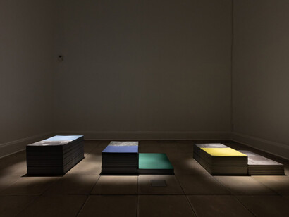 Luz María Bedoya, Other scores of water, exhibition view. Courtesy of proyectoamil