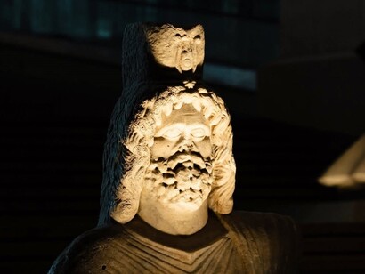 Busto di Serapide, Grand Egyptian Museum (GEM), Cairo, Egitto