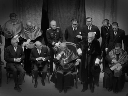 Miguel de Unamuno, en la Universidad de Salamanca