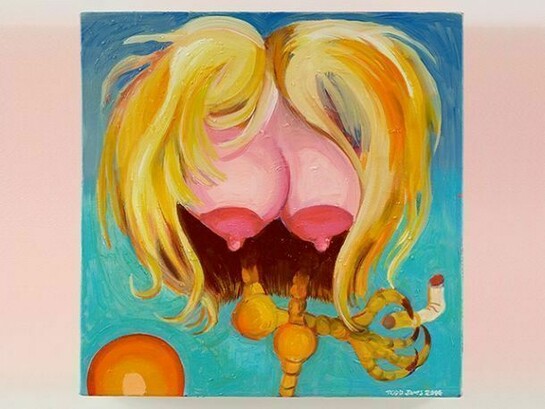 Todd James, Chicken Wizard, 2014, Oil on canvas, 20 x 20 inches