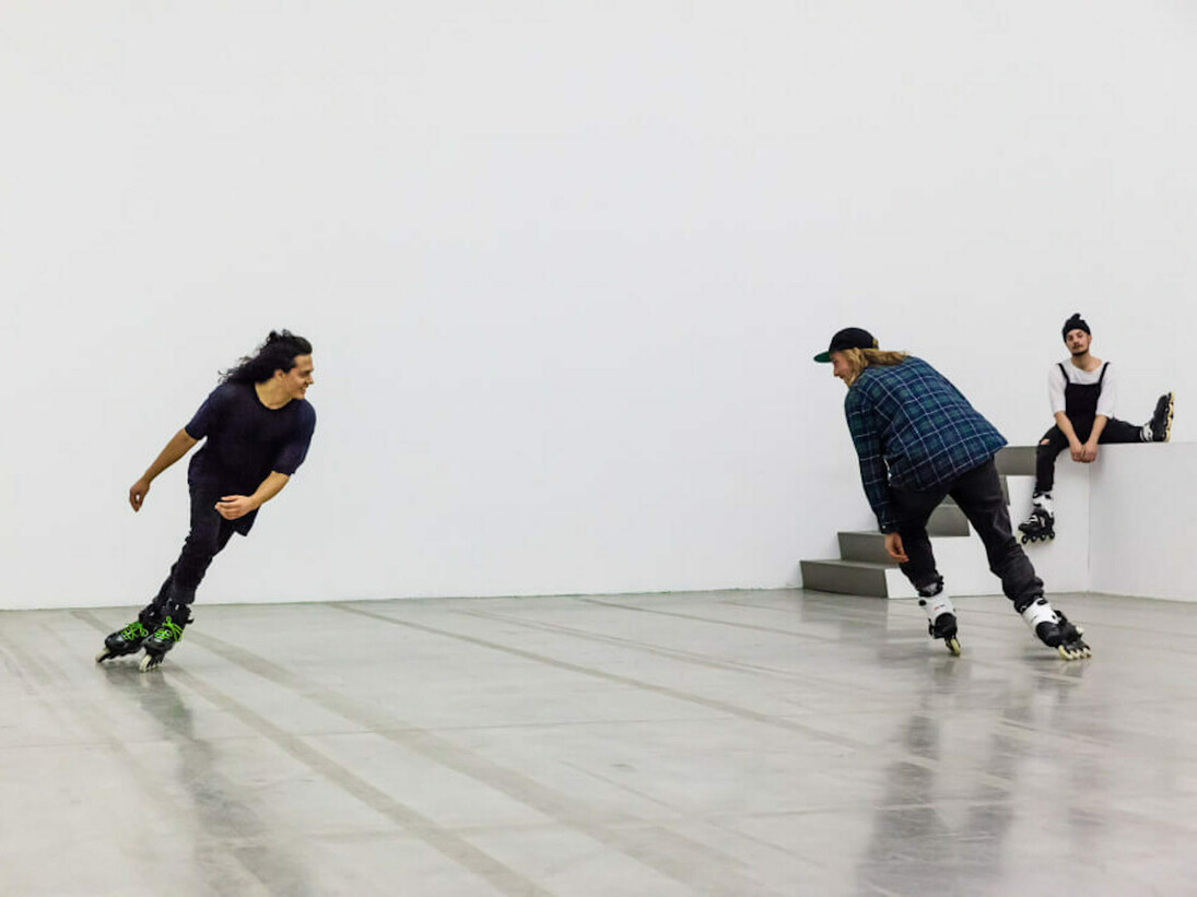 Alex Baczynski-Jenkins, Us Swerve (2016), Swiss Institute, New York (commissioned by Basel Liste Performance Programme). Courtesy of the artist. Photo by Daniel Perez.