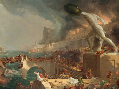Thomas Cole, 'The Course of Empire: Destruction', 1836. Courtesy of the New-York Historical Society © Collection of The New-York Historical Society, New York / Digital image created by Oppenheimer Editions