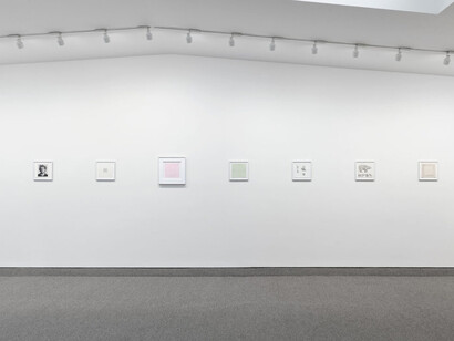 Various artists, Rubber Stamp portfolio, exhibition view. Courtesy of Krakow Witkin Gallery