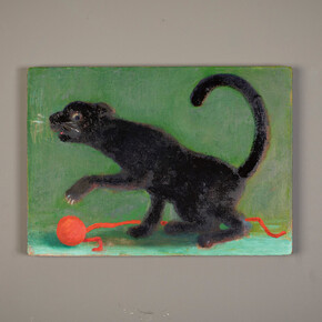 Charles Williams, Cat with ball of wool. Courtesy of New Art Projects 
