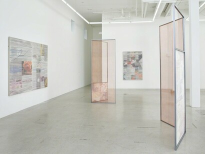 Evergreen, Searchlight, Rosebud, Exhibition view. Courtesy of Jessica Silverman Gallery