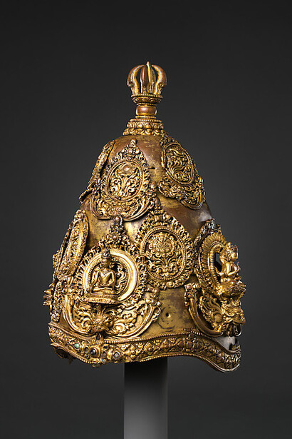 Crowns of the Vajra Masters. Courtesy of MET