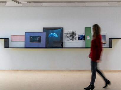 Andrea Canepa, Entre lo profundo y lo distante (Between the deep and the distant), exhibition view. Courtesy of IVAM