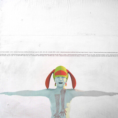 Marco Mendeni, Avatar, computer screenshot on concreate, 40x40cm, 2010 - Courtesy Theca Gallery Lugano