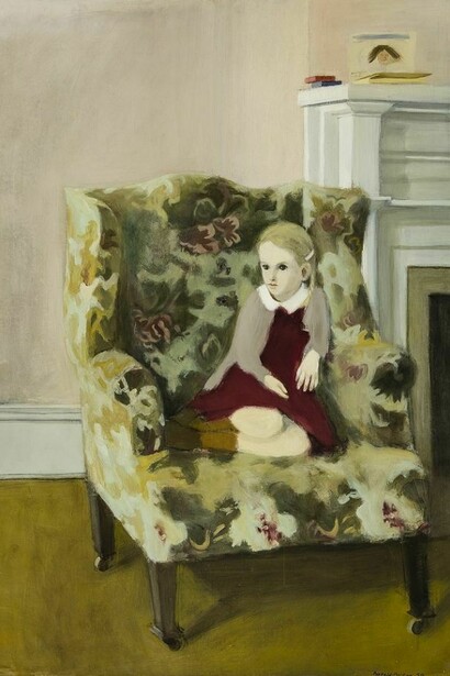 Porter, Fairfield - Katie in an armchair