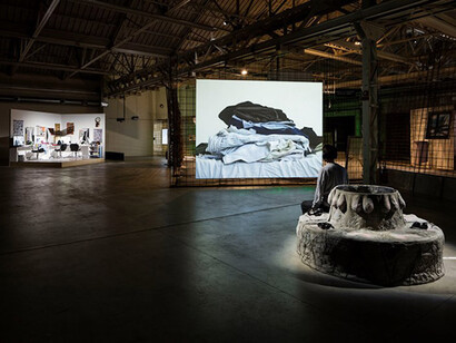 Laure Prouvost, Exhibition view. Courtesy of HangarBicocca