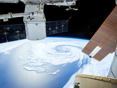 Satélite em órbita 