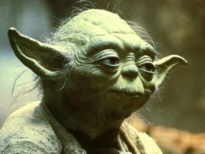Yoda analógico en la trilogía original