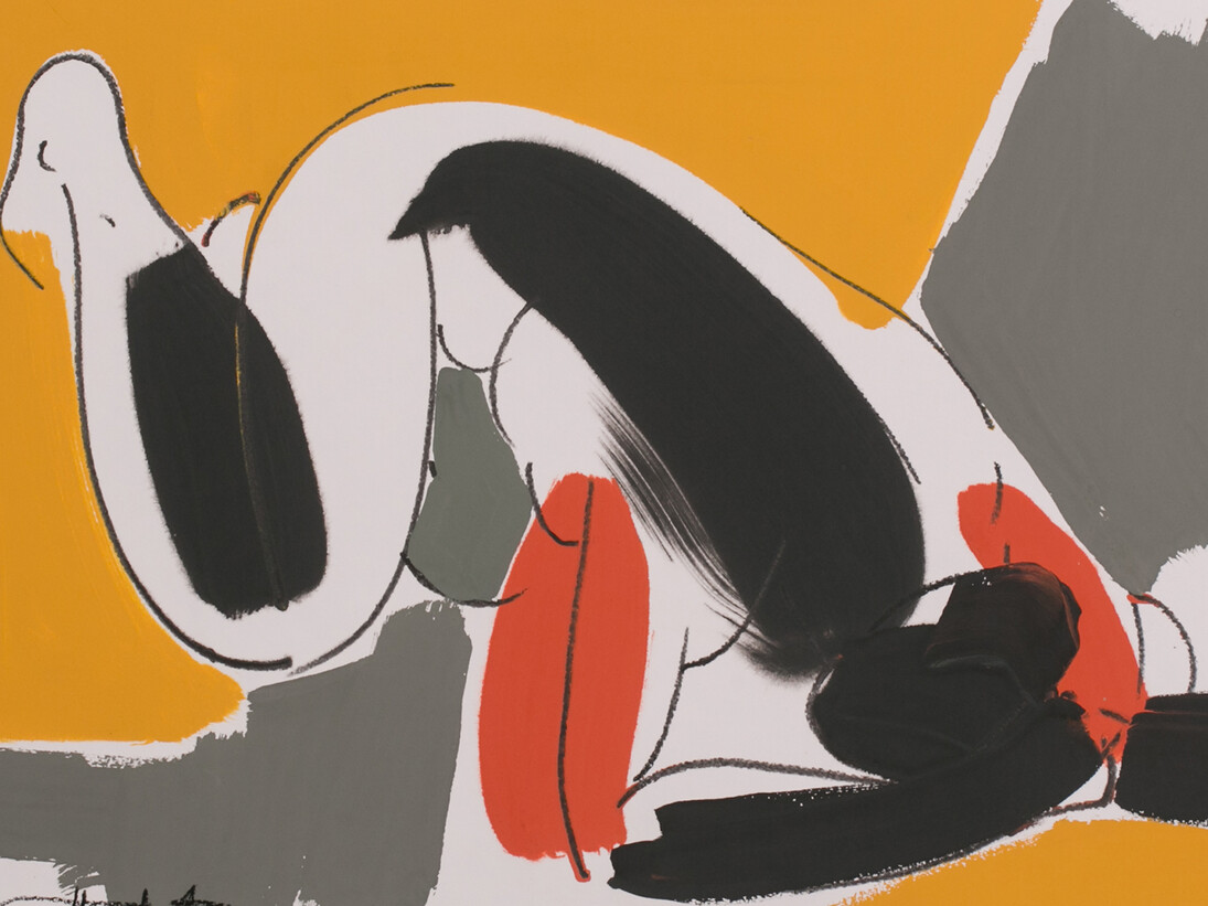 Alexei Lantsev, Meditation II, 2014, tempera on paper