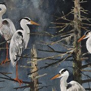 John Alexander, Nature observed (detail). Courtesy of Berggruen Gallery 