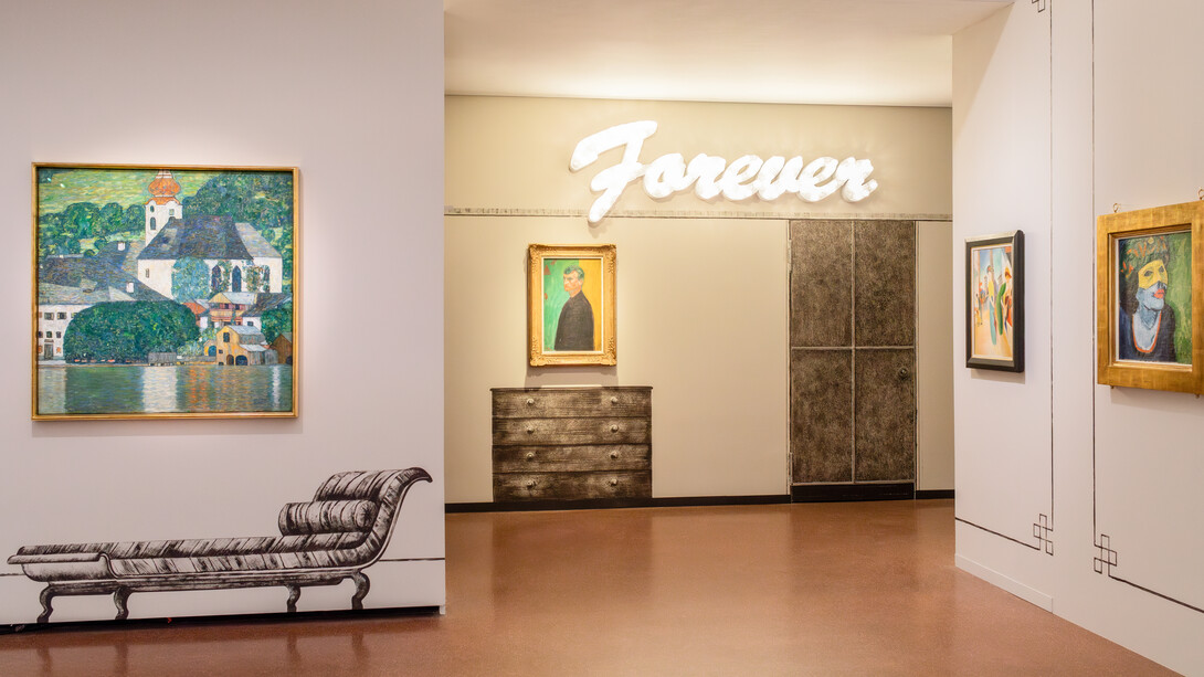 Klimt ⇄ Warhol, ausstellungsansicht. Mit freundlicher genehmigung der Heidi Horten Collection