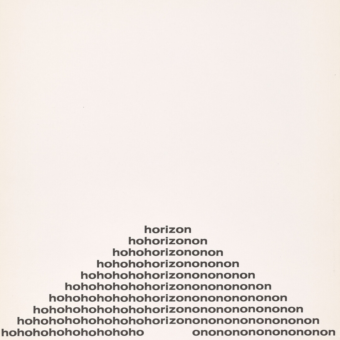 Concrete Poetry. Courtesy of  J. Paul Getty