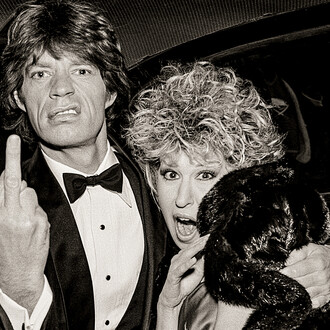 Greg Gorman, Mick Jagger and Bette Midler (detail), New York City, 1983. Courtesy of Fahey/Klein Gallery
