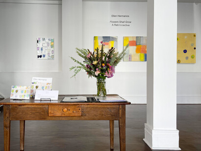 Ellen Hermanos, Flowers shall grow, exhibition view. Courtesy of the Estate of Ellen Hermanos and Susan Eley Fine Art