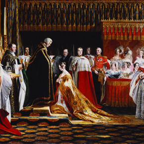 Charles Robert Leslie (1794-1859), Queen Victoria Receiving the Sacrament at her Coronation, 28 June 1838-9. Royal Collection Trust | © Her Majesty Queen Elizabeth II 2015
